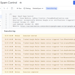 Gmail Spam Control
